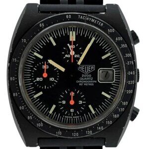 Heuer 39mm Men's 2000 Series Swiss Quartz Chronograph Watch B+P! Ref: 283.306-1!